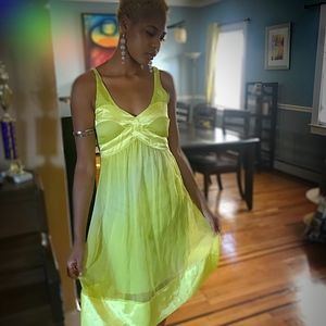 Neon Green Dress